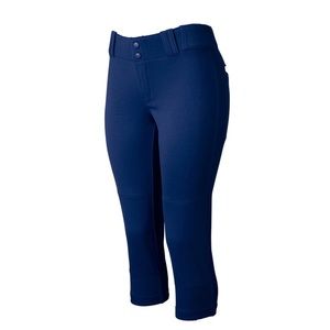 Champro Tournament Youth Girls Traditional Low-Rise Softball Pants Navy